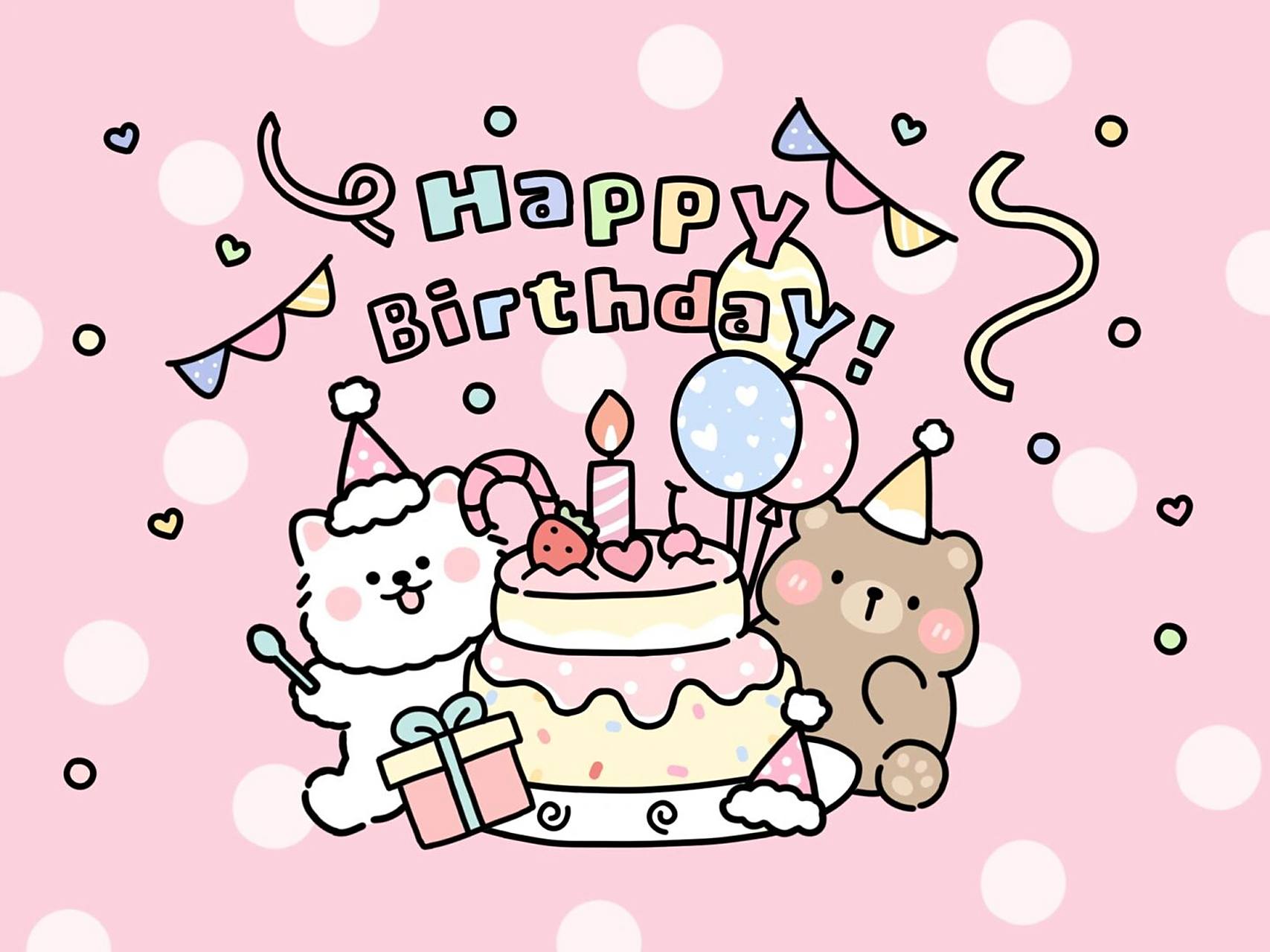 93happy birthday #生日快乐# #无水印壁纸# #ipad壁纸# #图案设计