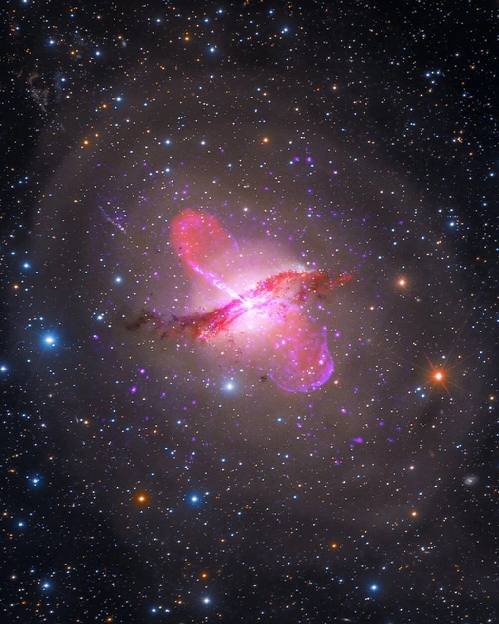 半人马座宇宙图片 半人马座a是天空中第五亮的星系