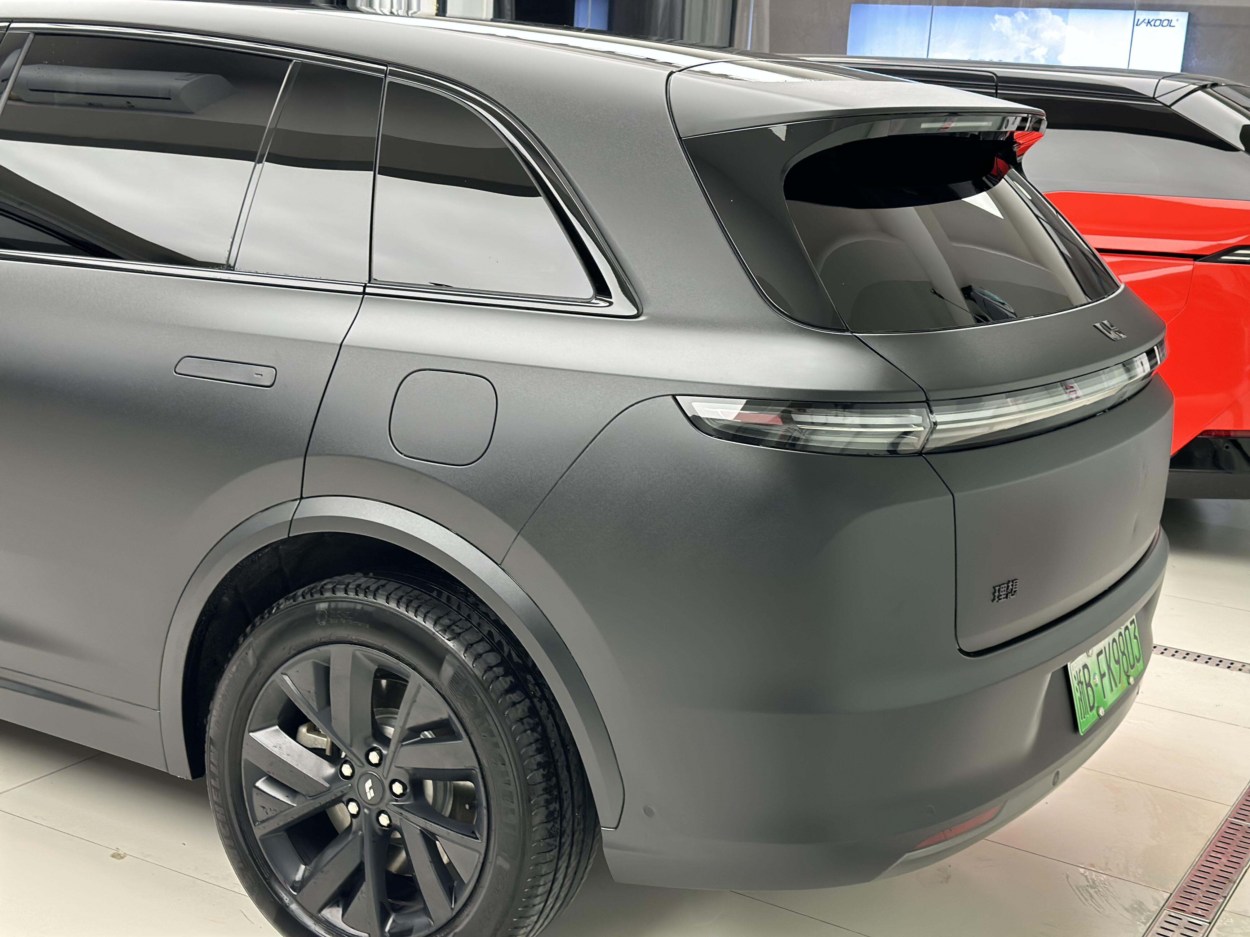 宁波汽车贴膜10.3号 理想l7磨砂黑改色