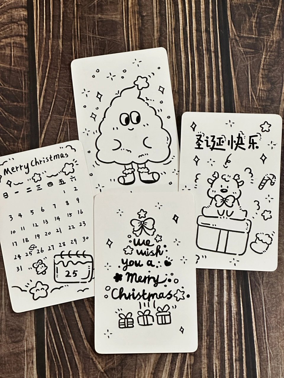 谁不想收到可爱又有心意的圣诞节🎄小卡片 等你安排～画起 🉑️