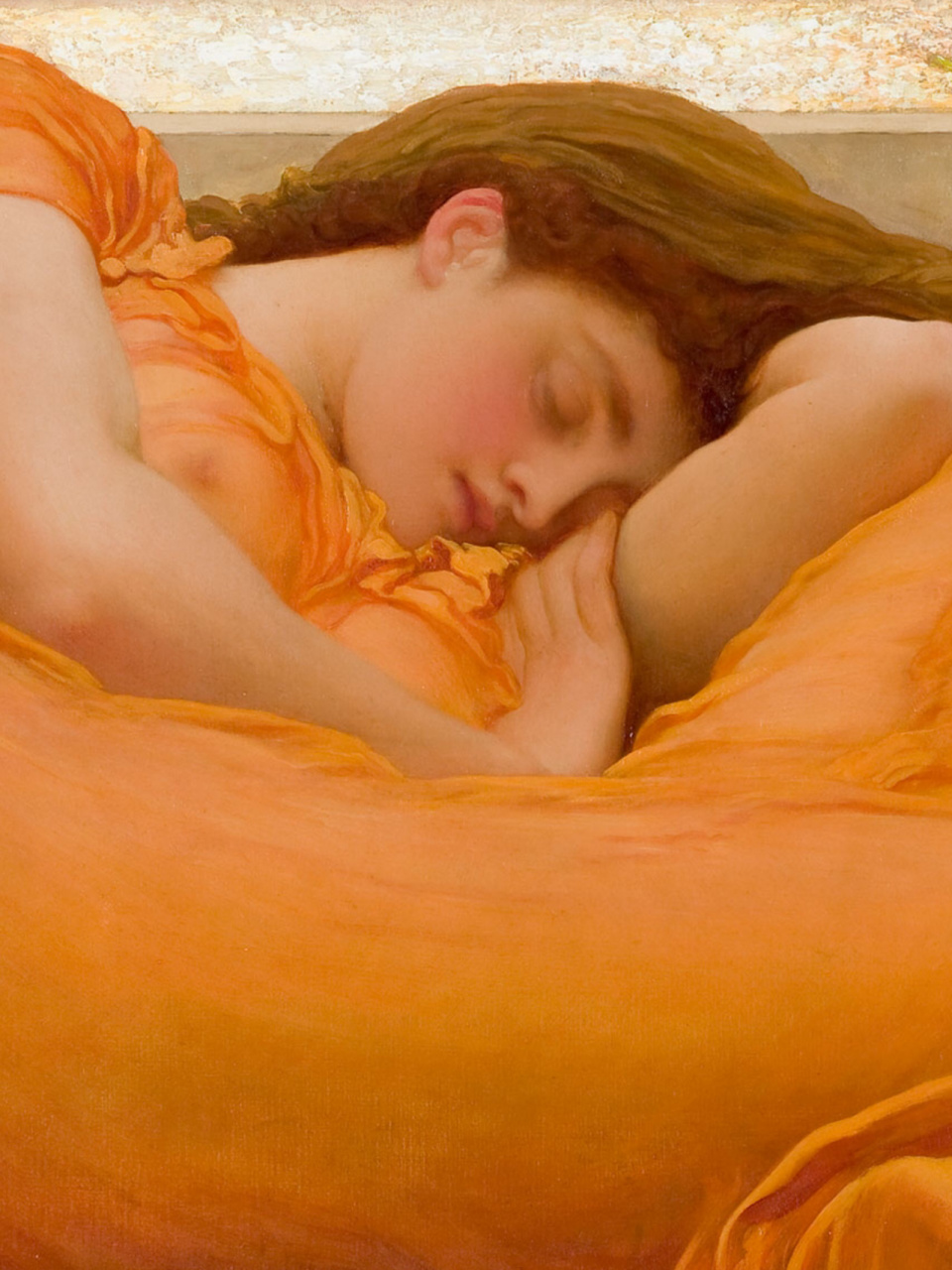 燃烧的六月 flaming june 作品名称:flaming june 创作者:弗雷德里克