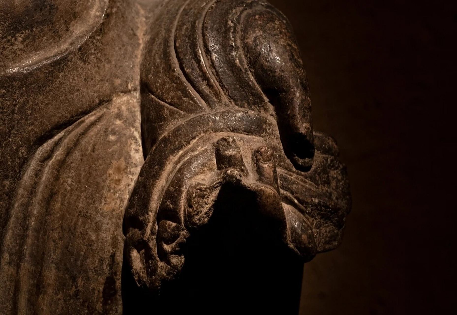 山西博物院藏北齐佛像 释迦立像  北齐(550-577年) 山西省太原市华塔