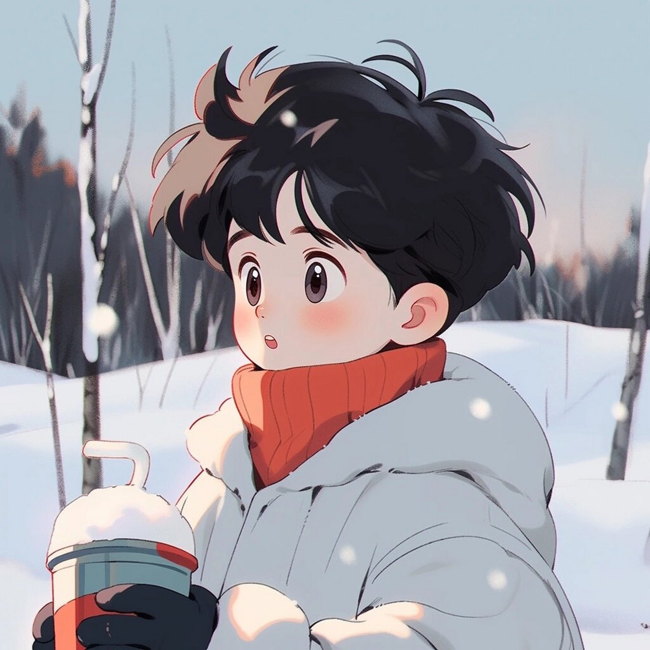 冬天到了,换个暖和的情侣头像吧