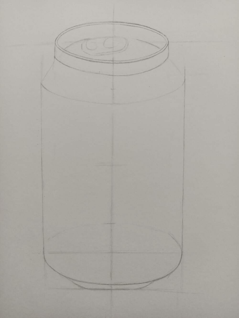 学画画 可乐罐结构素描