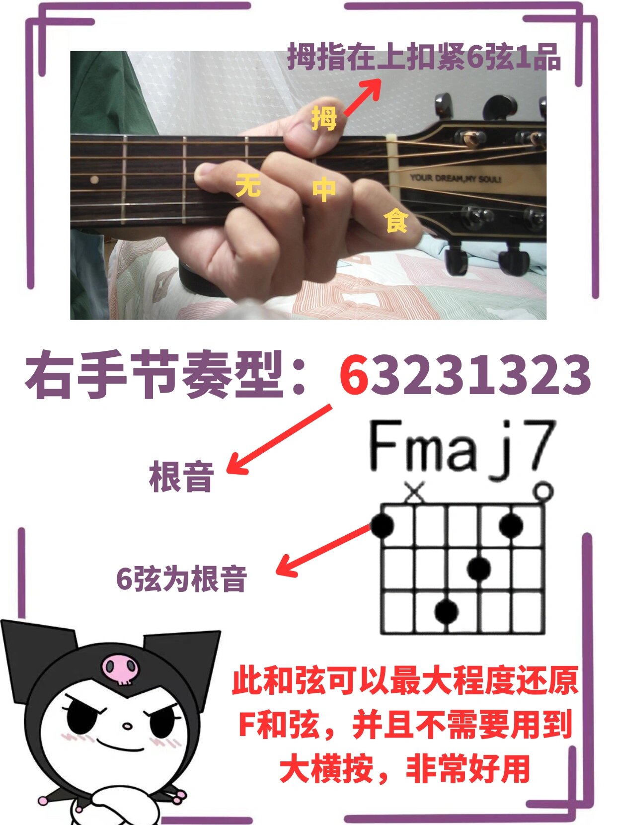 f和弦还按不响?试一试它的三种平替和弦吧