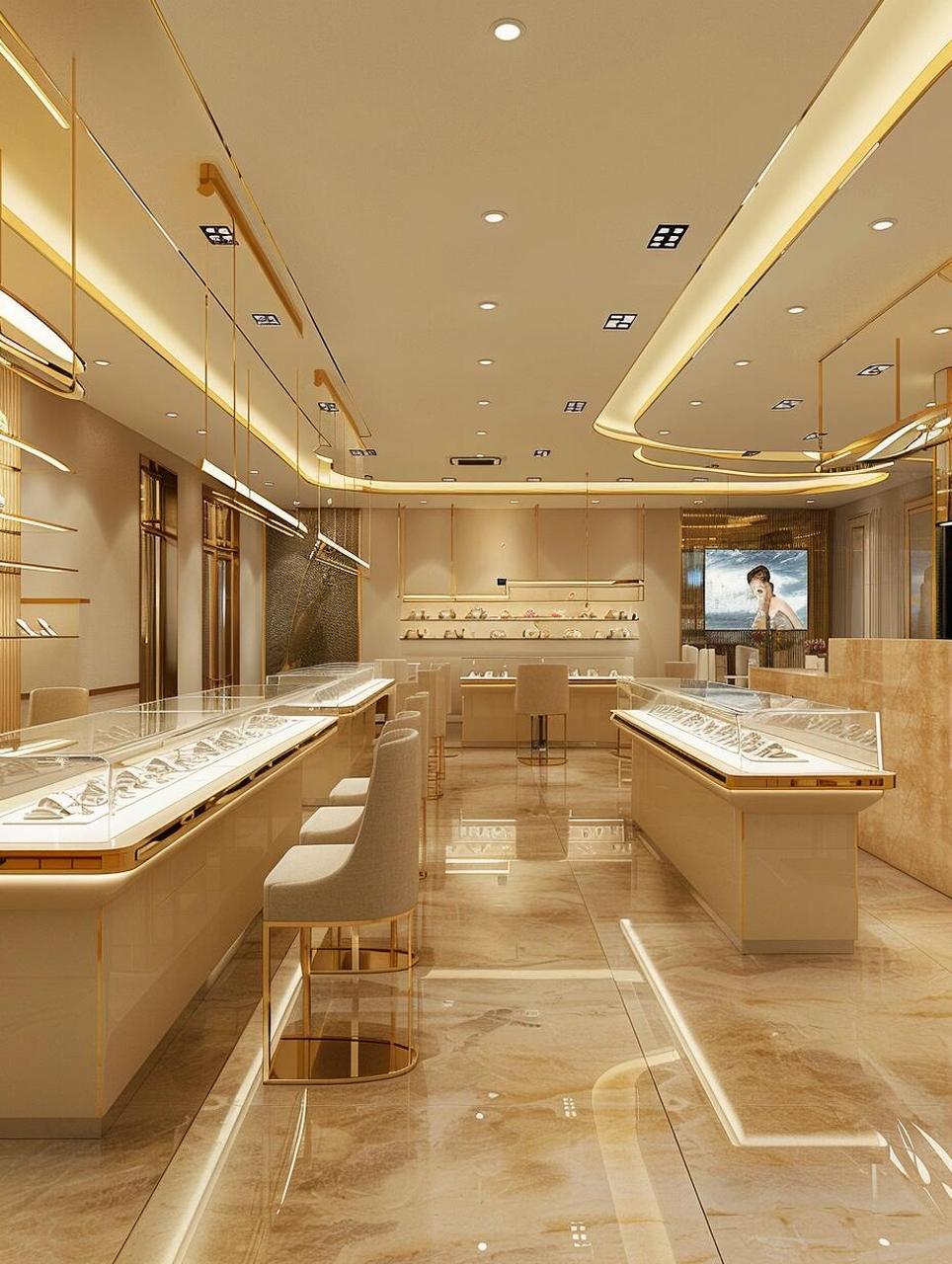 在珠宝店的照明设计中,灯光的选取堪称一门艺术95它不仅仅是为了