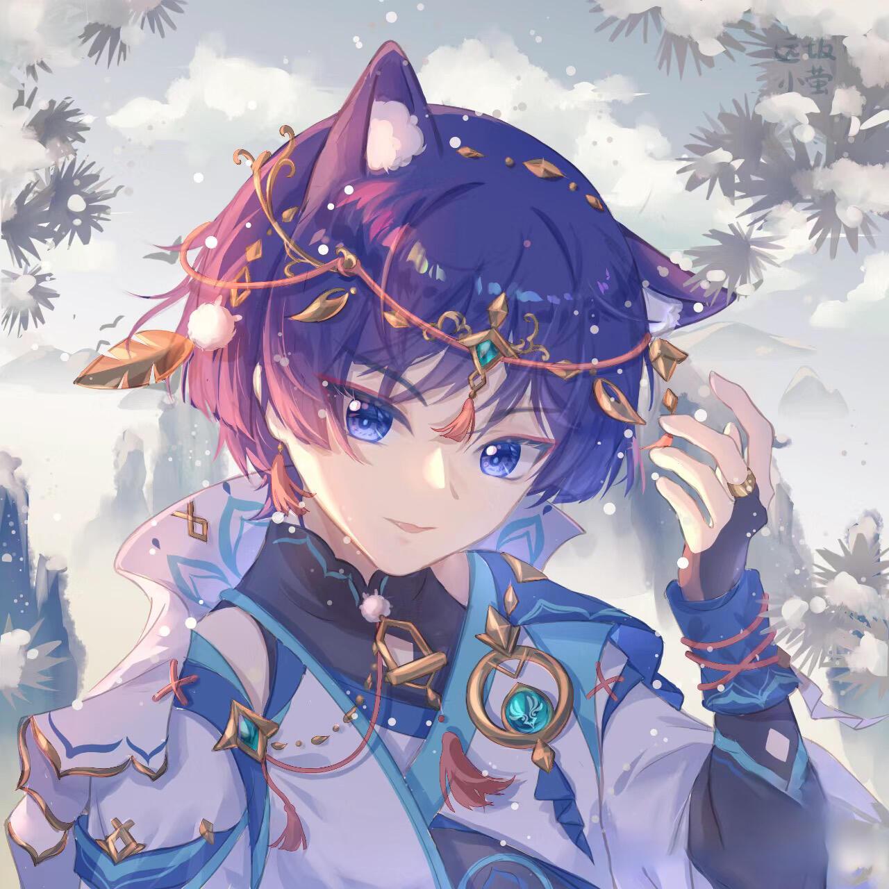 原神头像 原画师:运坂小萤 我跑来更新啦