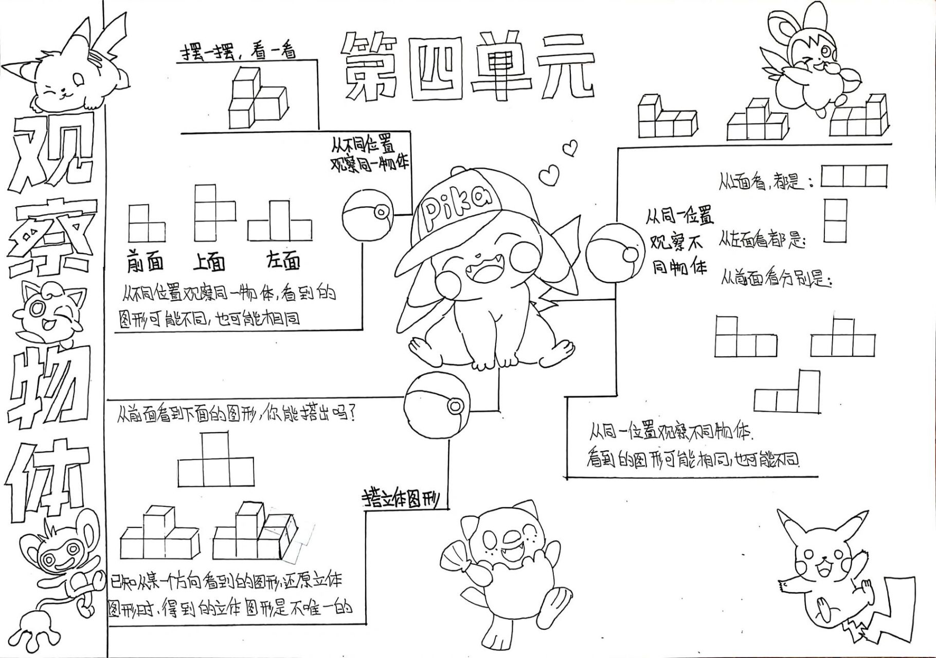 北师大版四年级下册第四单元 思维导图 ^62_62^娘俩提前安排妥当