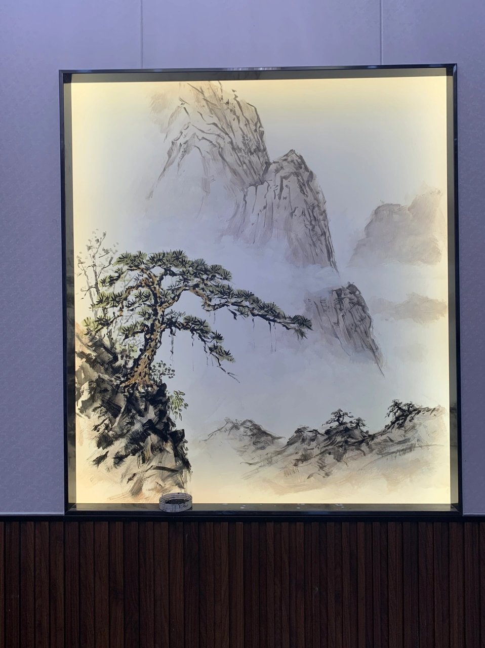 新中式山水画墙绘