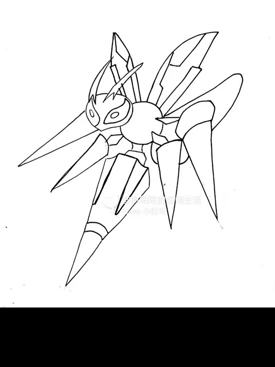 神奇宝贝 宝可梦 简笔画 涂色教程