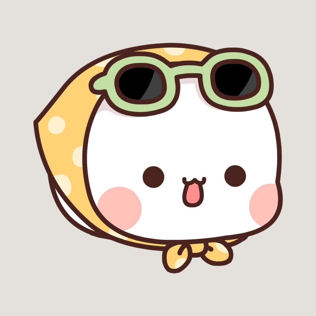 一二布布大头贴头像 大头大头,下雨很愁 人家有伞,我有大头 一二布布