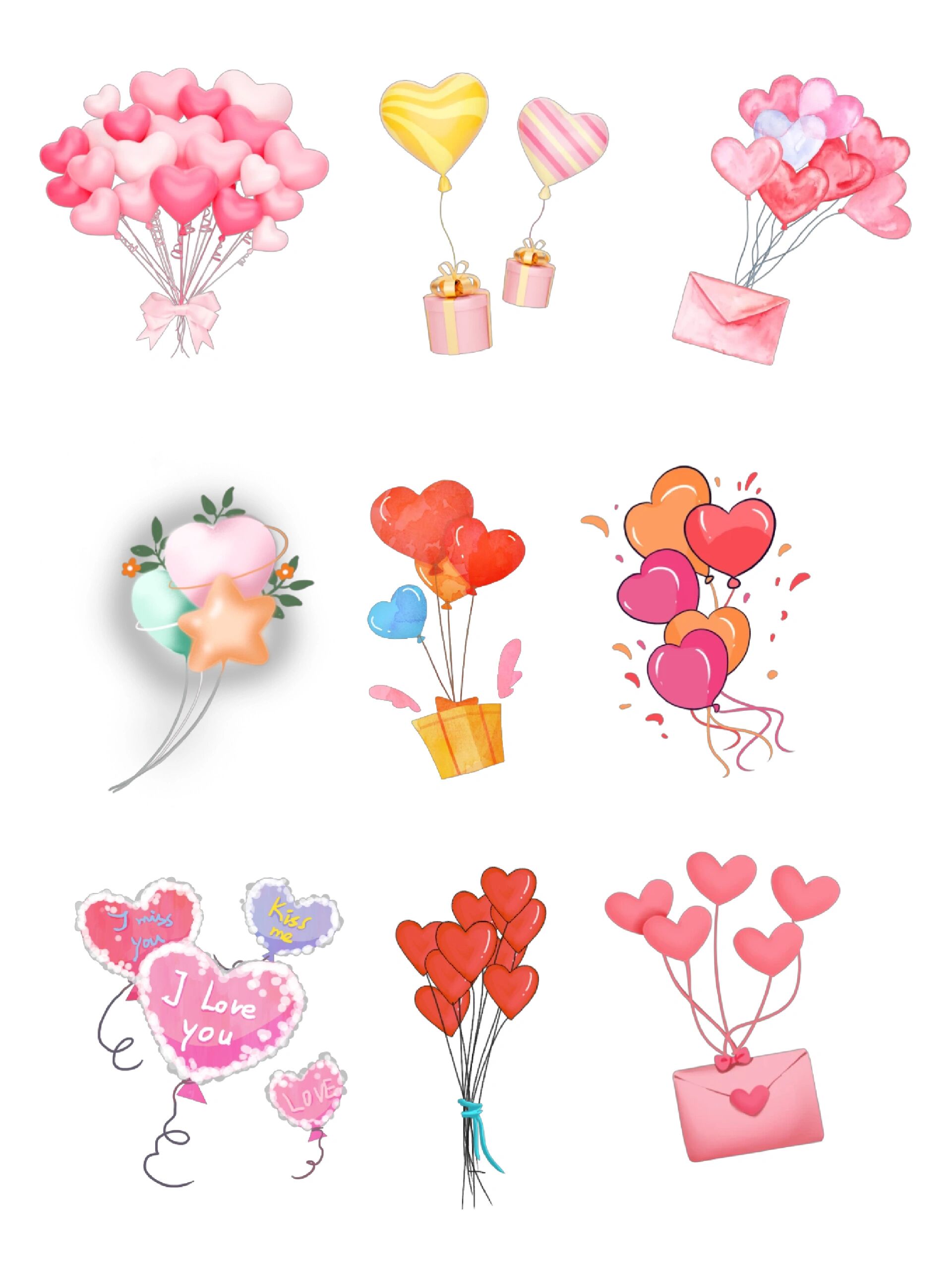 8394免抠素材9455款气球素材合集 95hello,大家好,我是十一