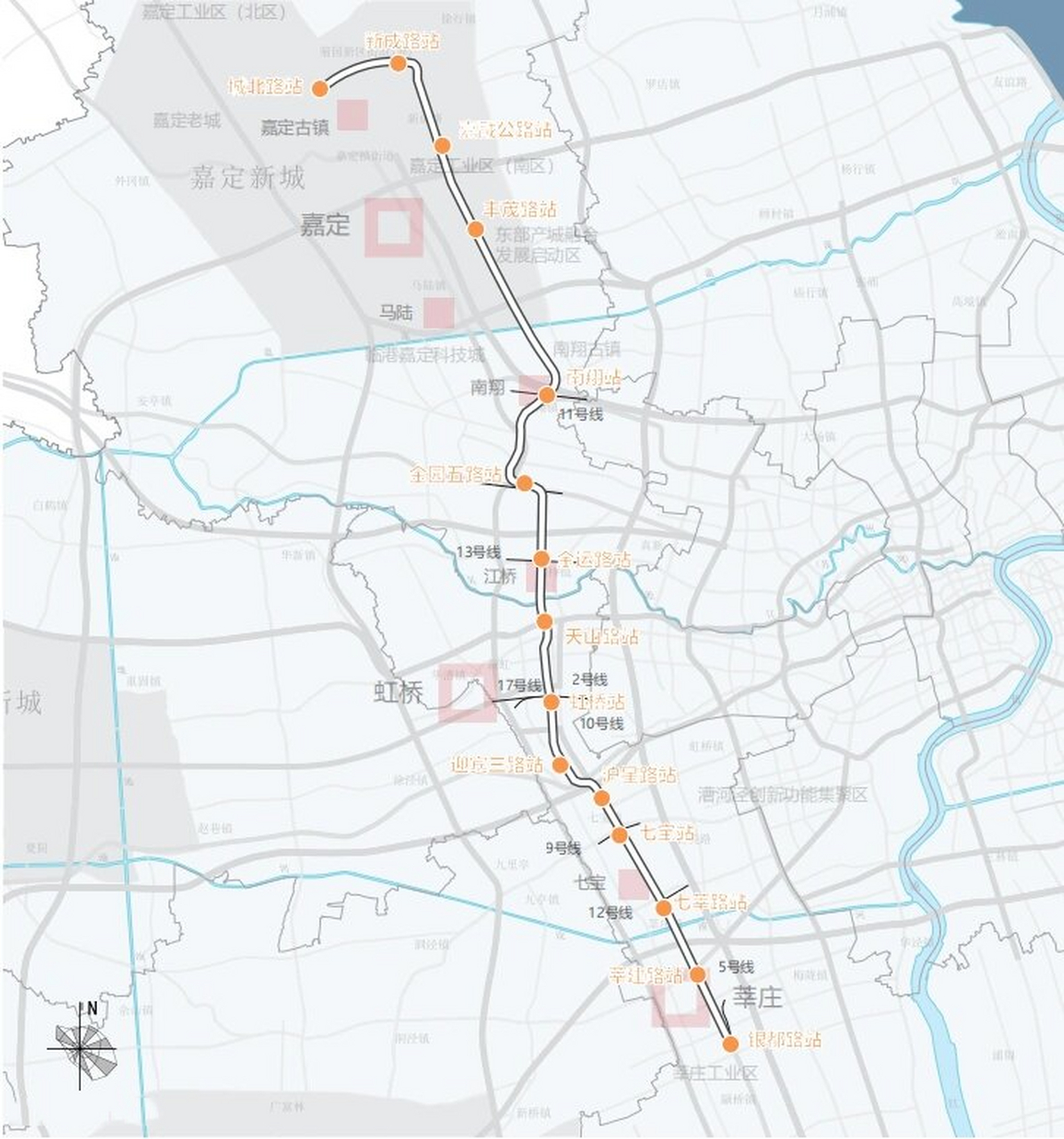 嘉闵线是上海市首条直接服务于新城综合交通体系的市域铁路,将助力