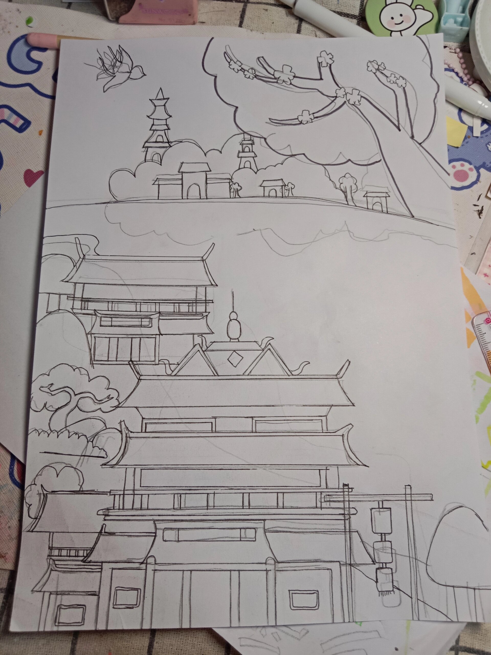 《江南春》诗配画