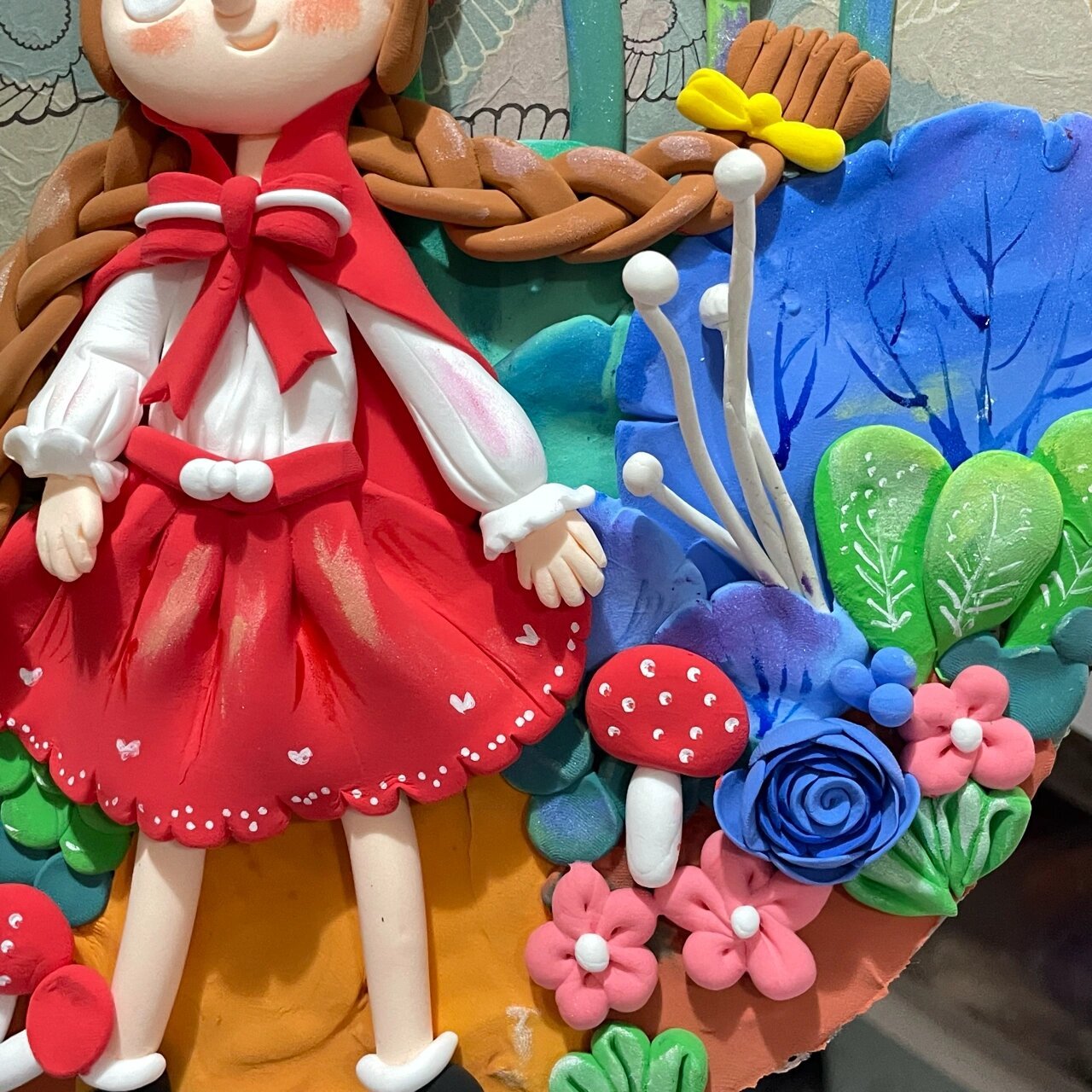 粘土故事插画小红帽和大灰狼童话故事 参考了. 的作品