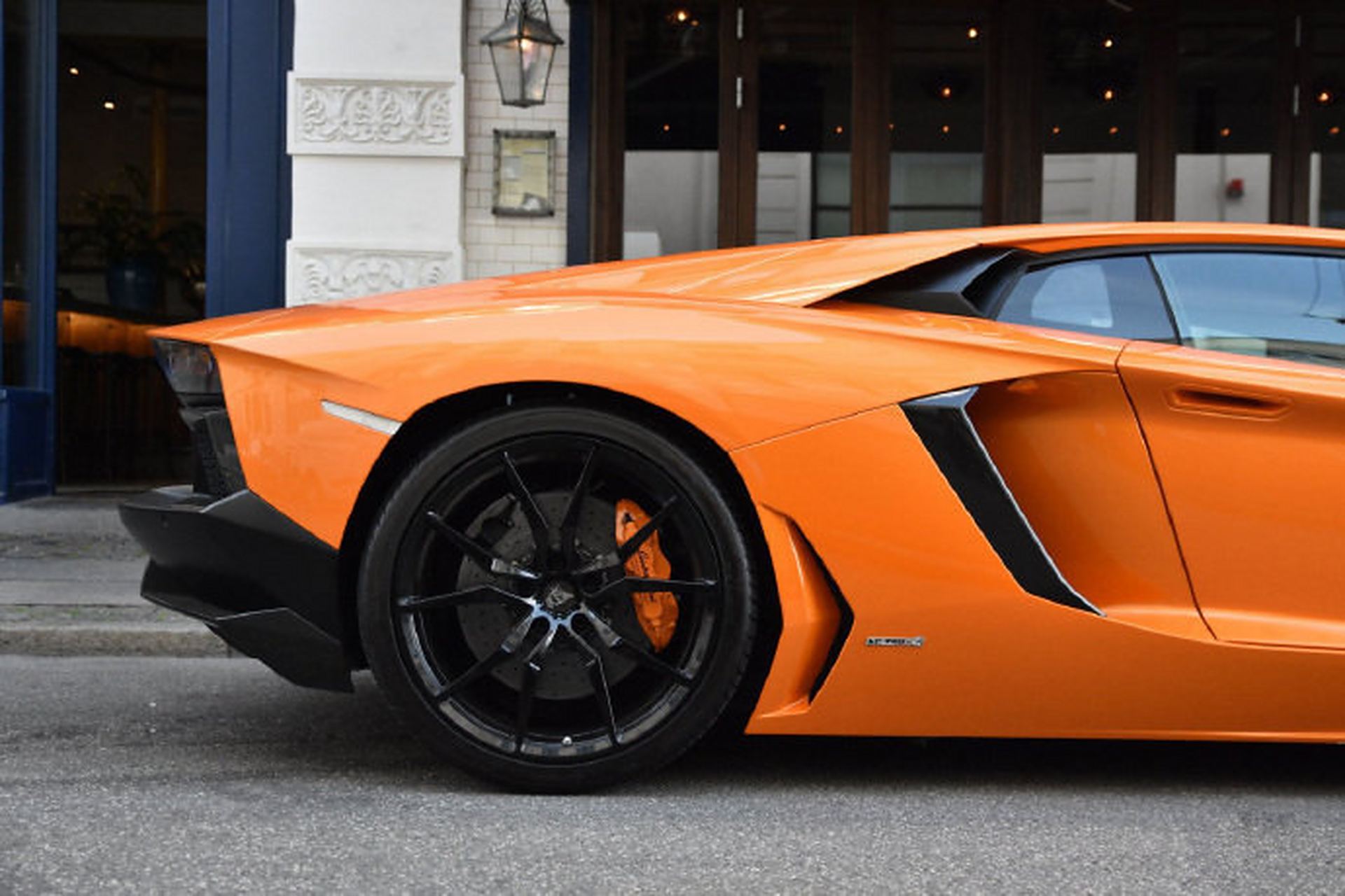 橙色兰博基尼aventador lp700-4,很漂亮!#全球汽车