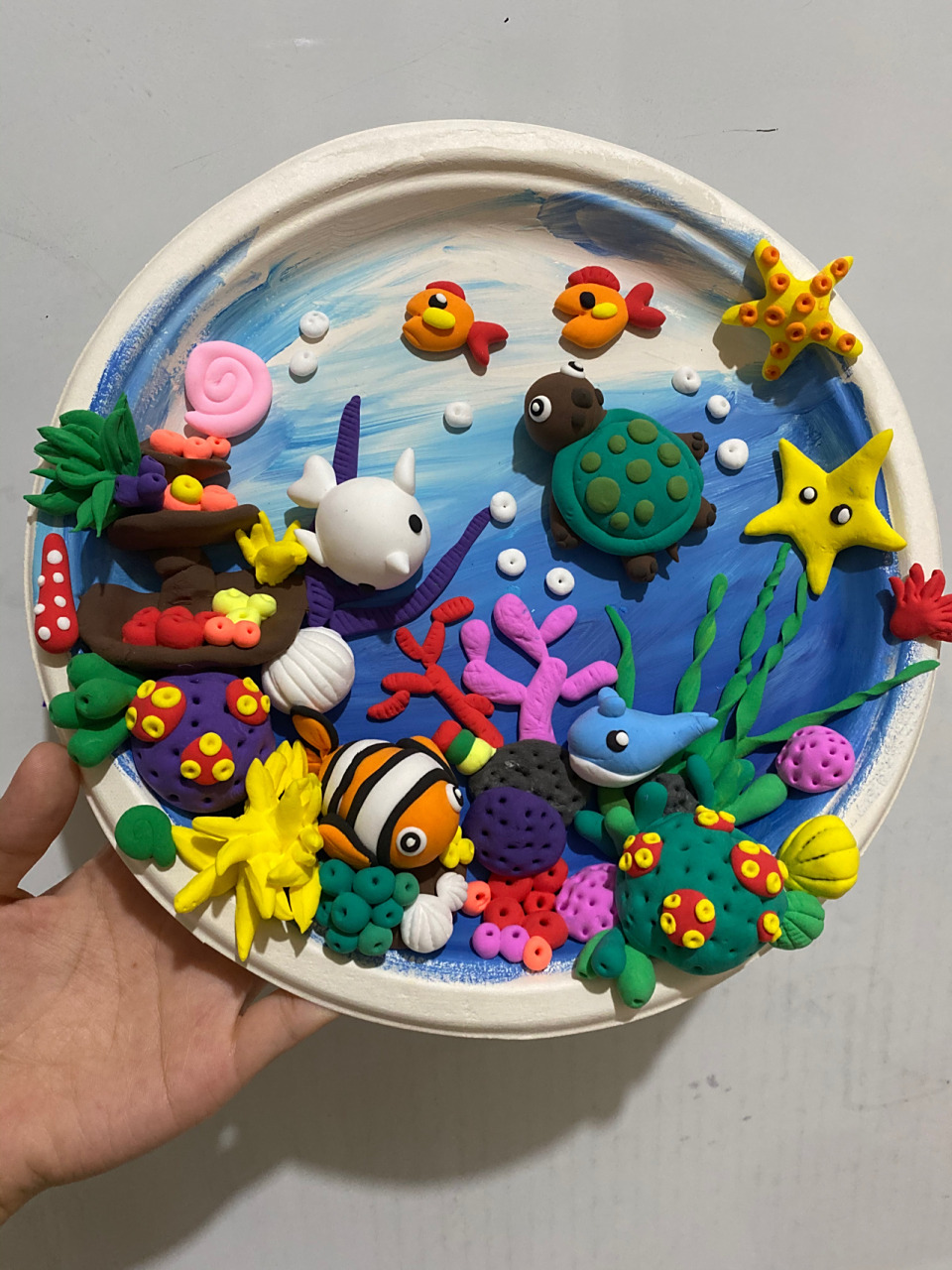 手工超轻黏土 — 海底世界(附学生作品图) 海底世界黏土 智慧创意手工