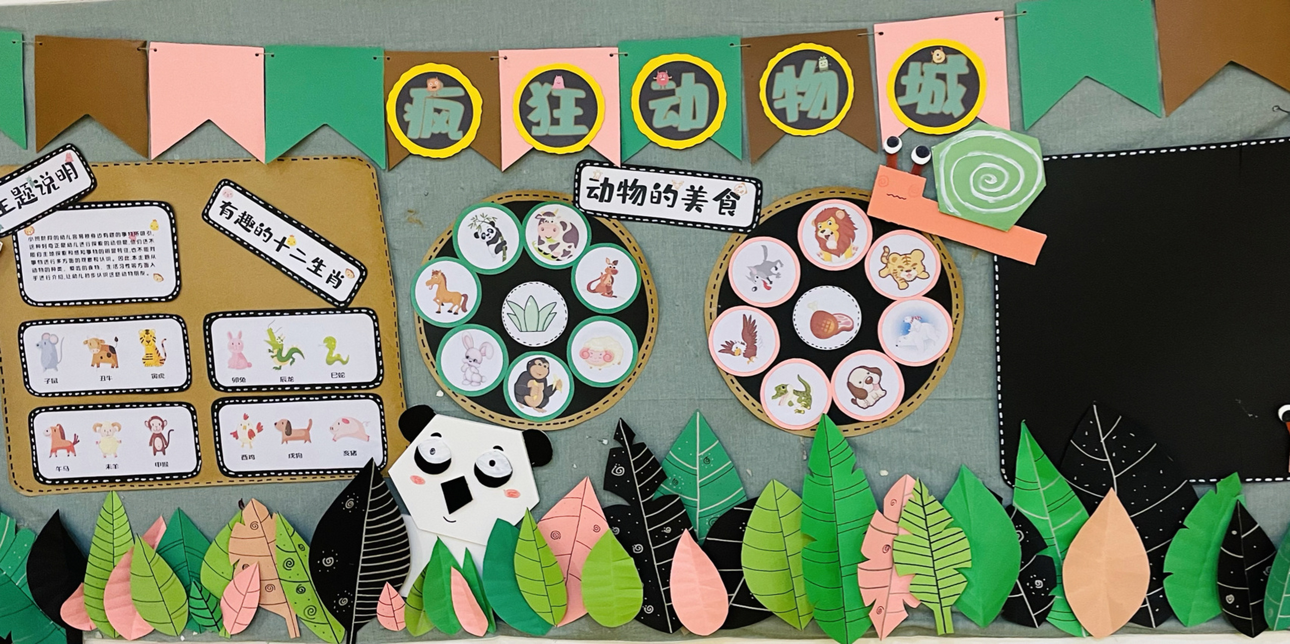 新学期主题墙《疯狂动物城》 《疯狂动物城》 #幼儿园