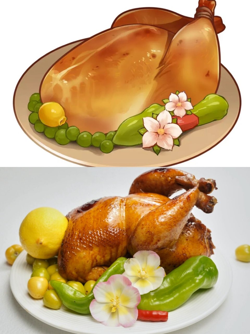 拒绝外卖的第7天|复刻原神料理之甜甜花酿鸡 作为在提瓦特大陆没有
