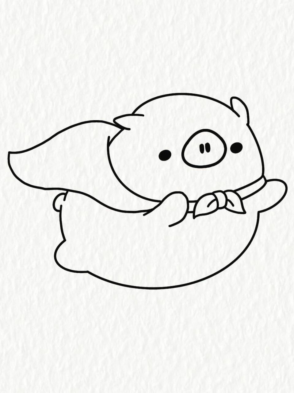 简笔画教程—会飞的猪  看,这个猪会飞!