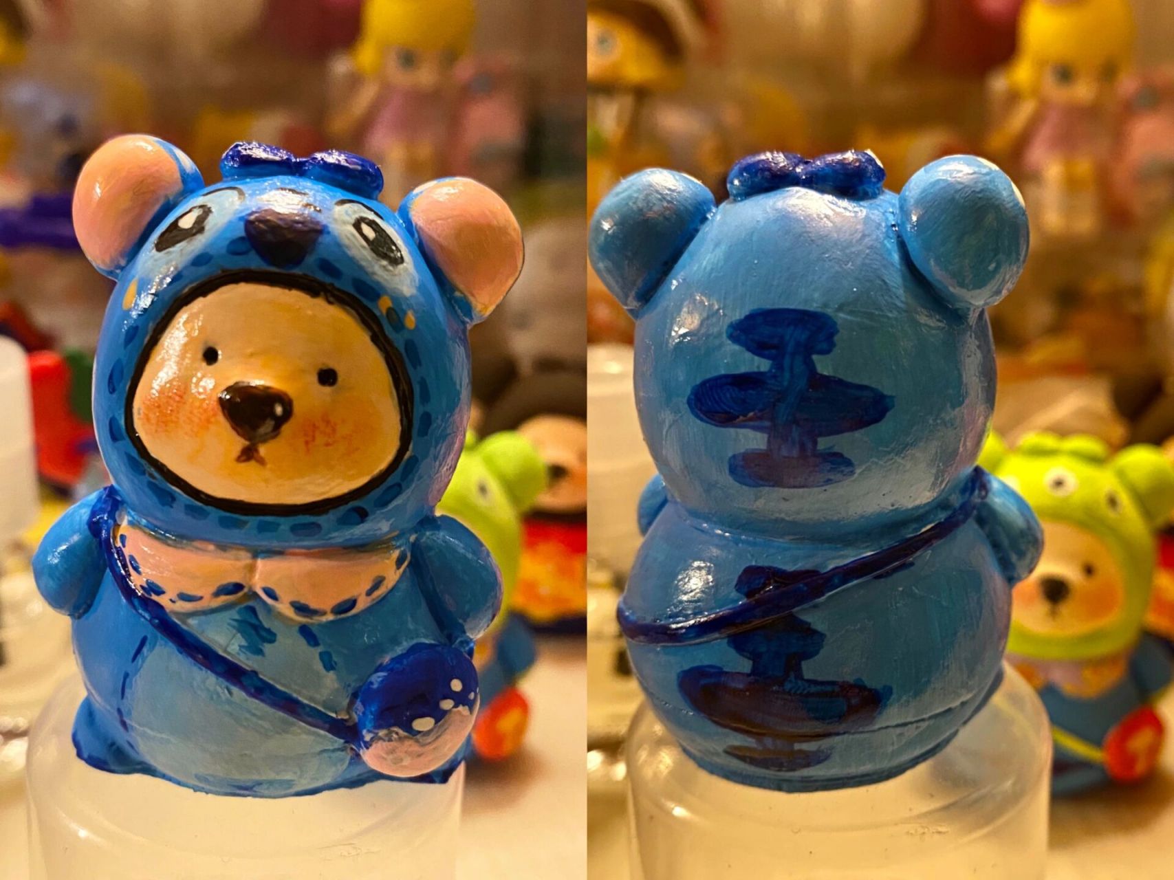 背包熊石膏娃娃|diy创意涂鸦 真的太可爱啦 画完超有成就感的哈哈哈哈