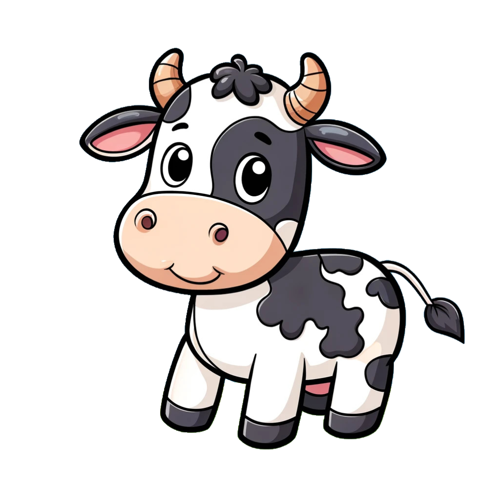 99今天给大家带来一只超级可爱的卡通牛,它可是涂色界的新宠儿哦!