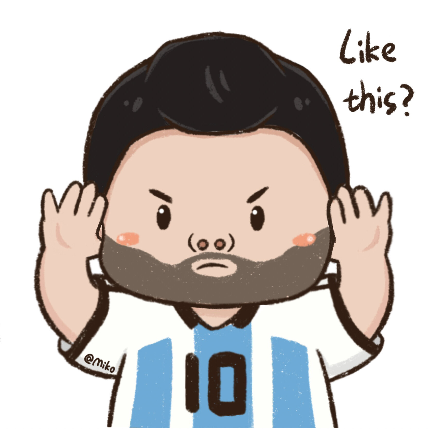 q版头像 | 左滑内马儿梅西情头