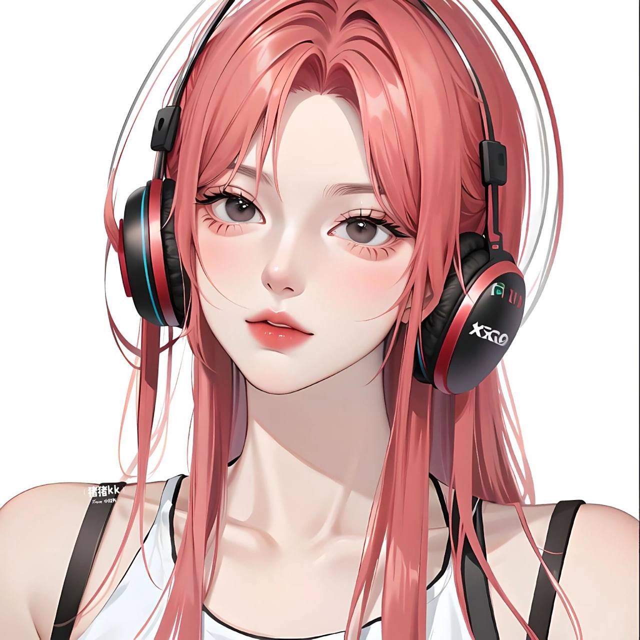 电竞少女|红发耳机95 前面有粉毛版本～大家可以翻一下