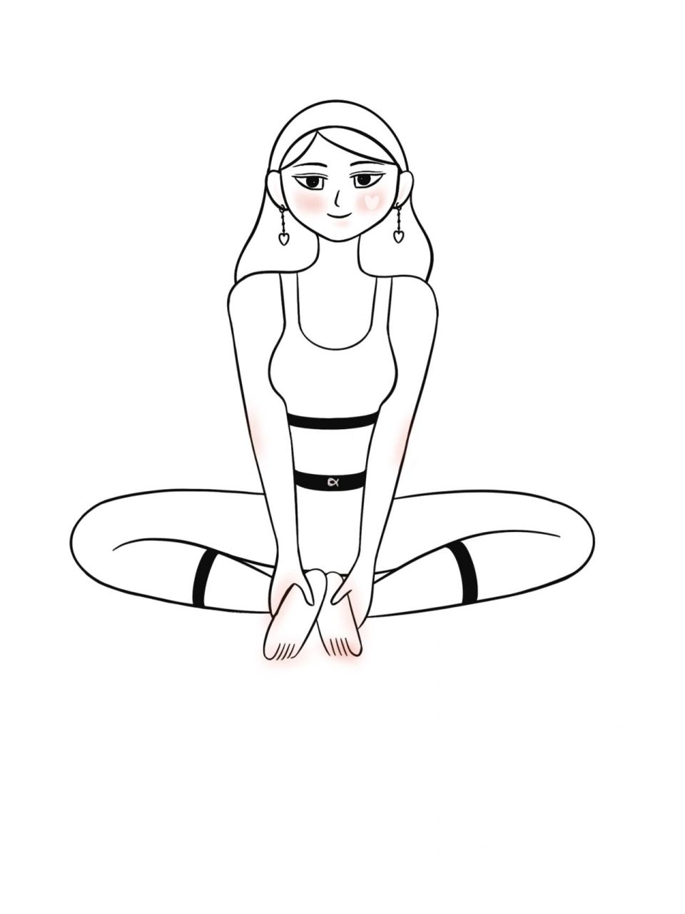 原创插画|瑜伽体式笔记—束角式 #瑜伽# #瑜伽插画# #瑜伽日常# #瑜伽