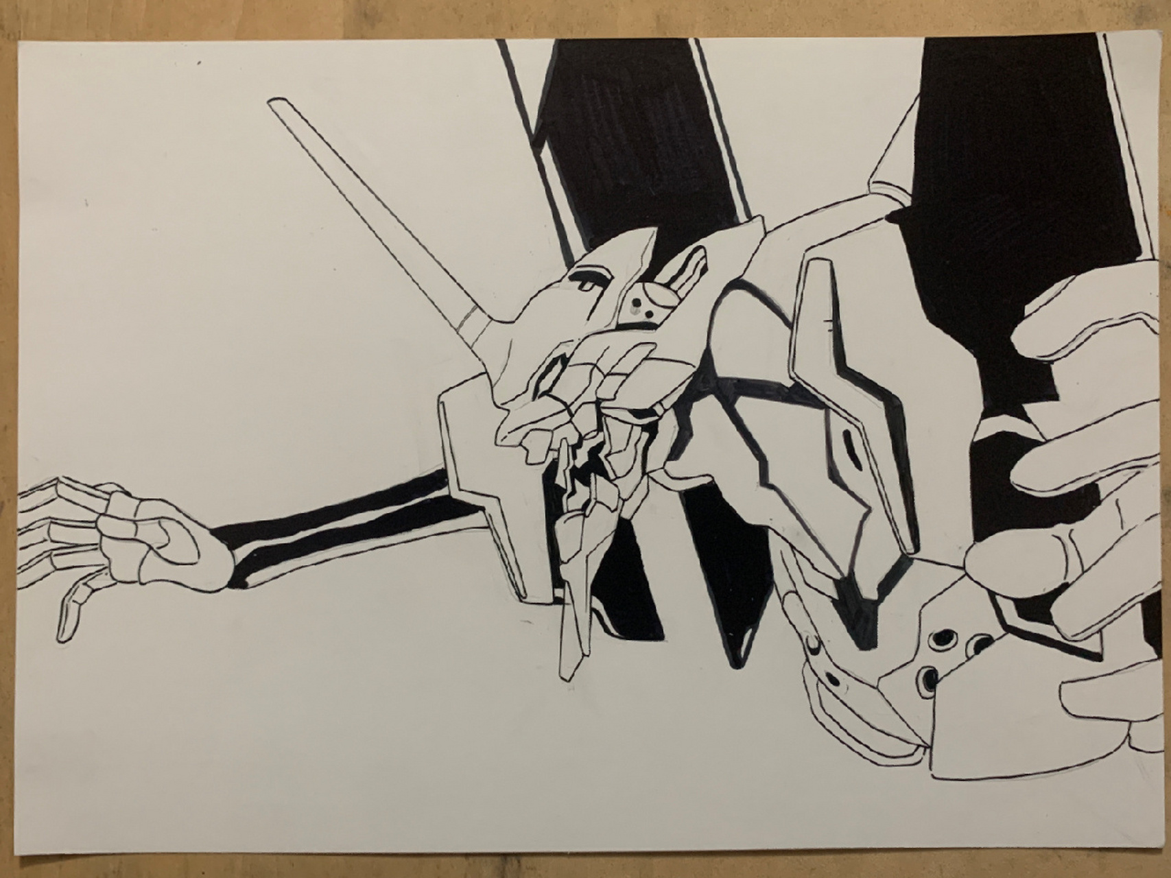 【绘画分享】eva初号机来袭 有学生想看我画eva,画一张自己最喜欢的初