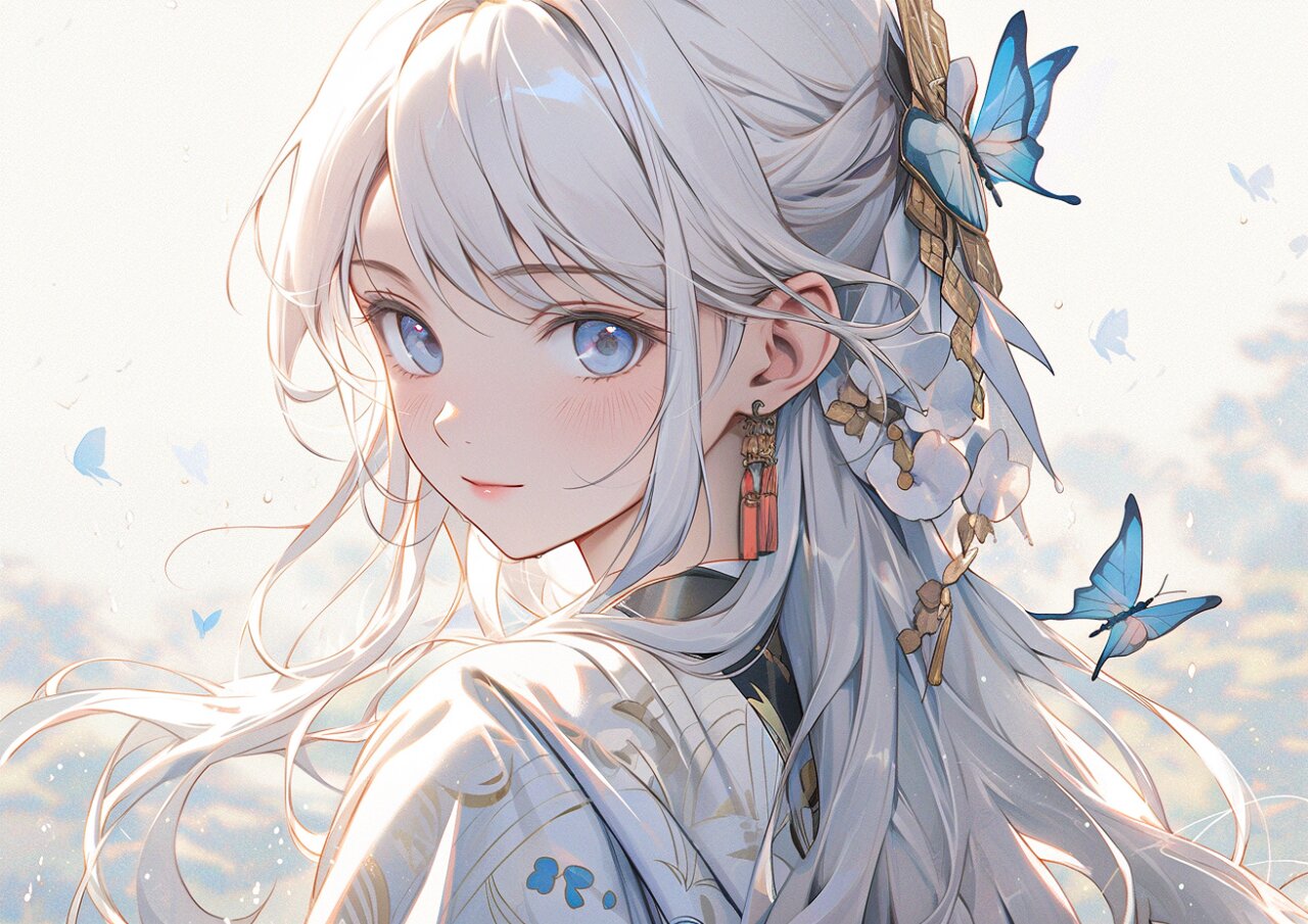 银发少女 | 动漫头像壁纸