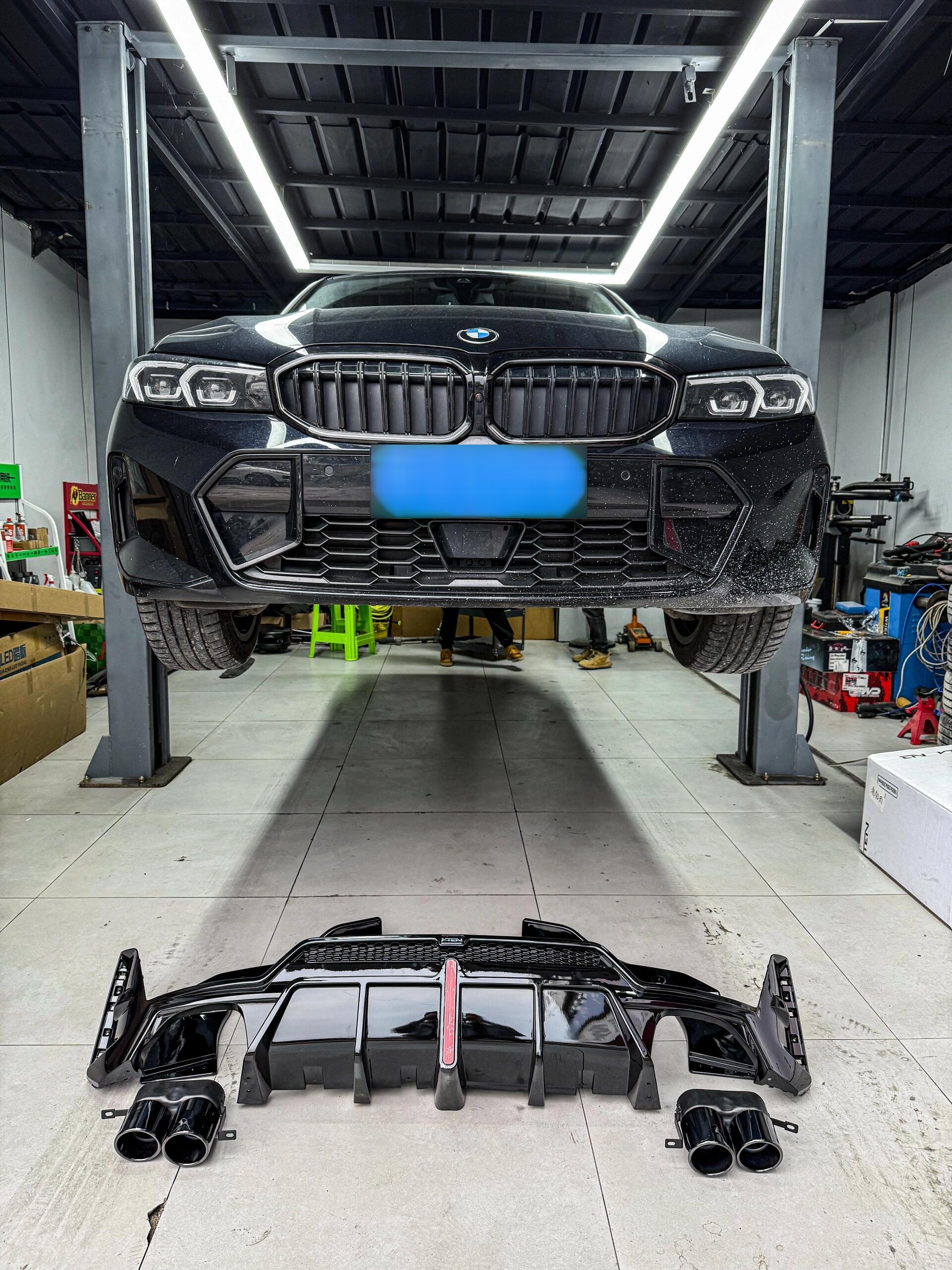 宝马3系无损装后唇