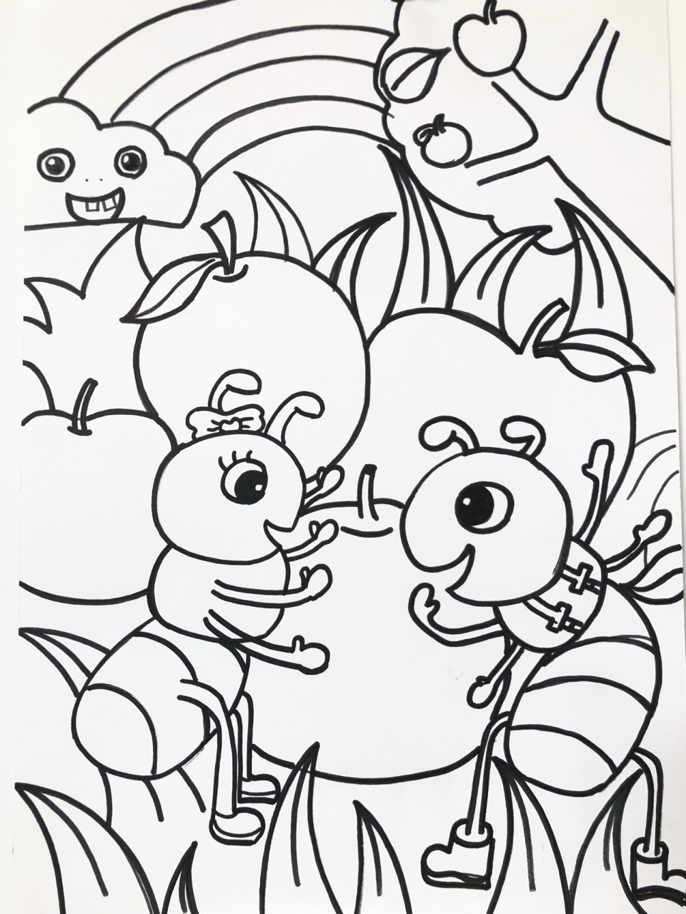 小蚂蚁图片卡通简笔画图片