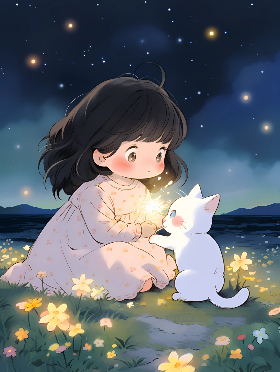 超级可爱又治愈的女生壁纸98 心里藏着小星星,生活才能亮晶晶.