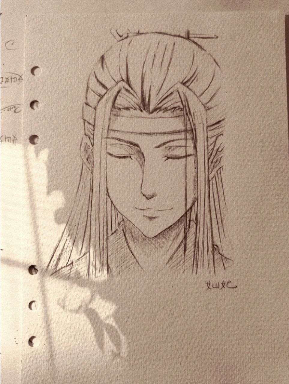 《魔道祖师》蓝忘机(蓝湛) 练习 哈哈,有被这笑容治愈到,(62﹏61)