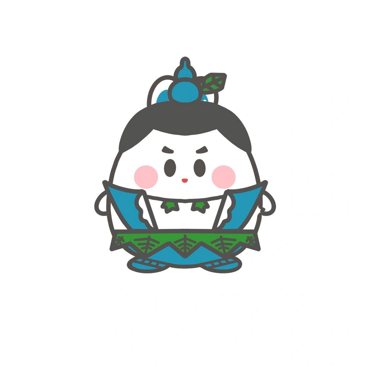 好像有点奇怪的葫芦娃系列头像简笔画 一根藤上七朵花: 	 大娃 力大