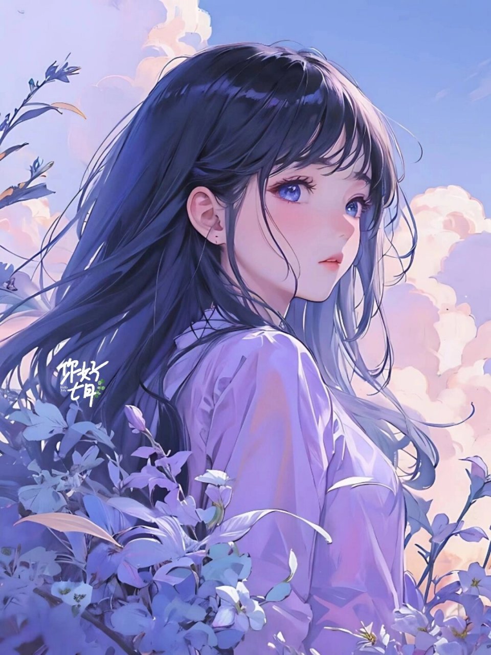 紫色系|仙气|女生头像|氛围感 野花做了场玫瑰的梦