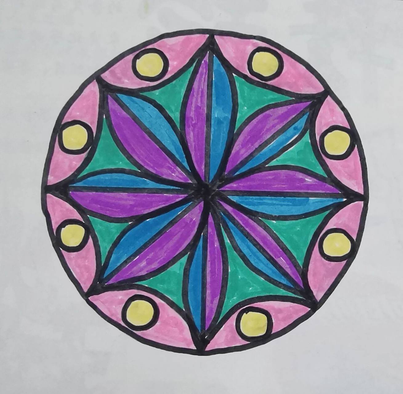 《美丽的纹样》学生作品 人教版五年级上册