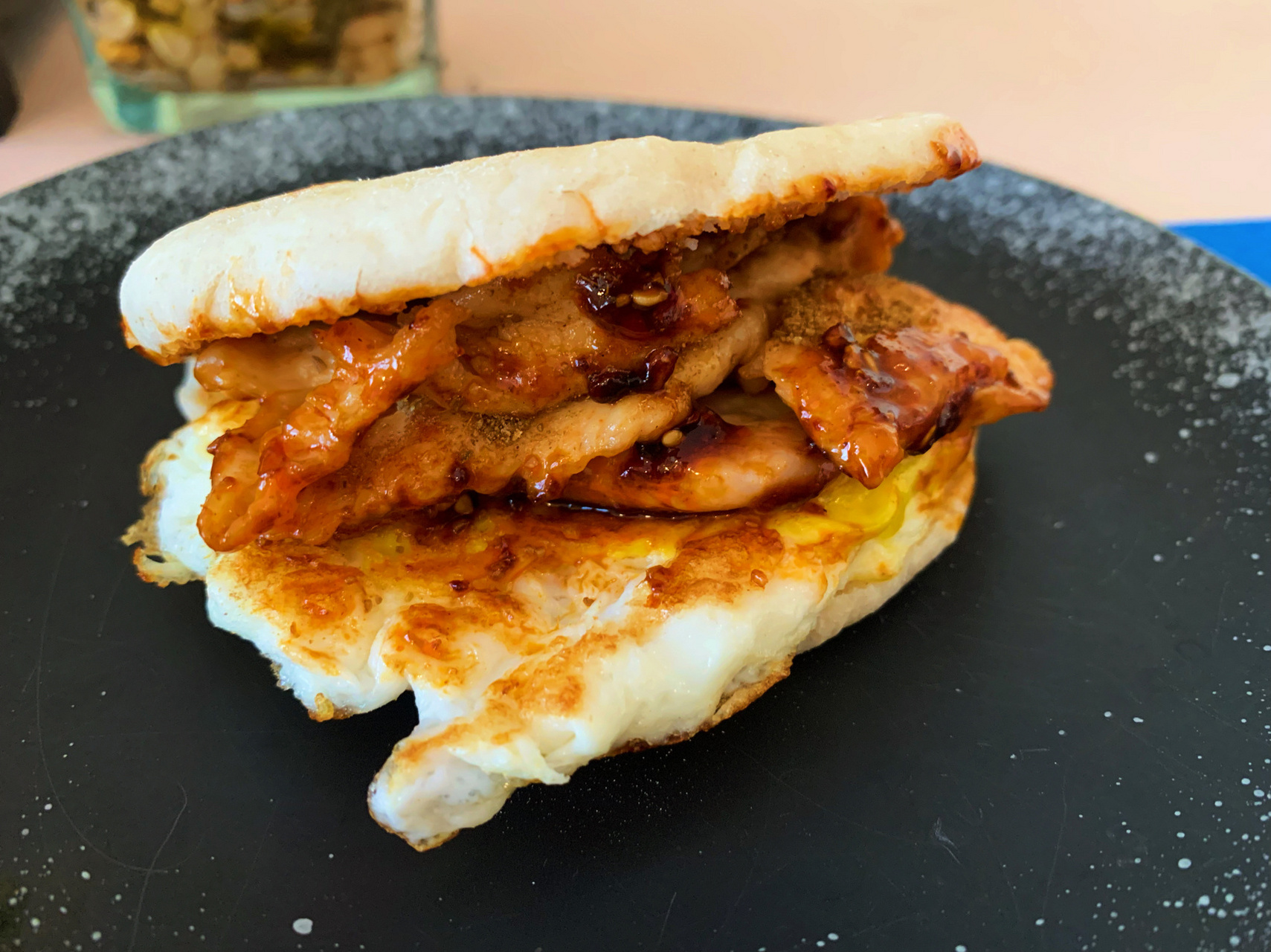 (附做法) 无比怀念北京地铁口餐车的烧饼夹里脊,于是自己动手,丰衣足