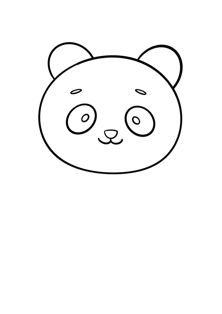 大熊猫简笔画法图片