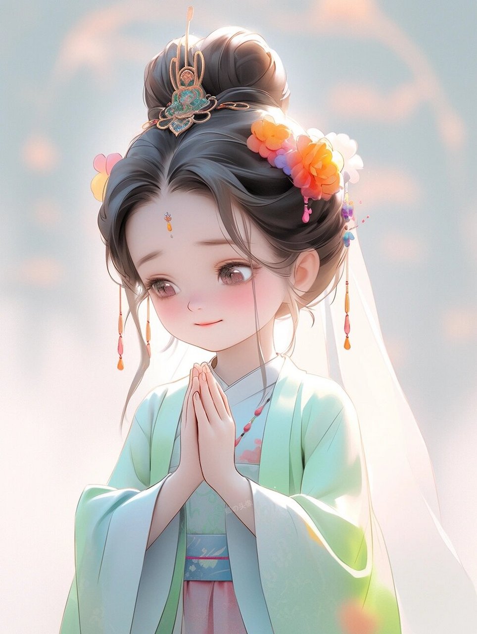 古风头像||虔诚·佛系小女孩78