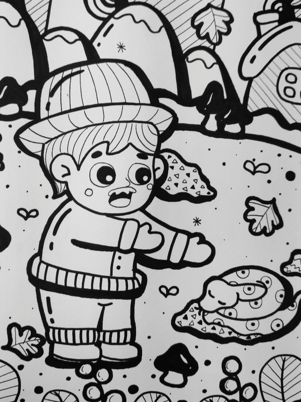 农夫与蛇儿童画 771