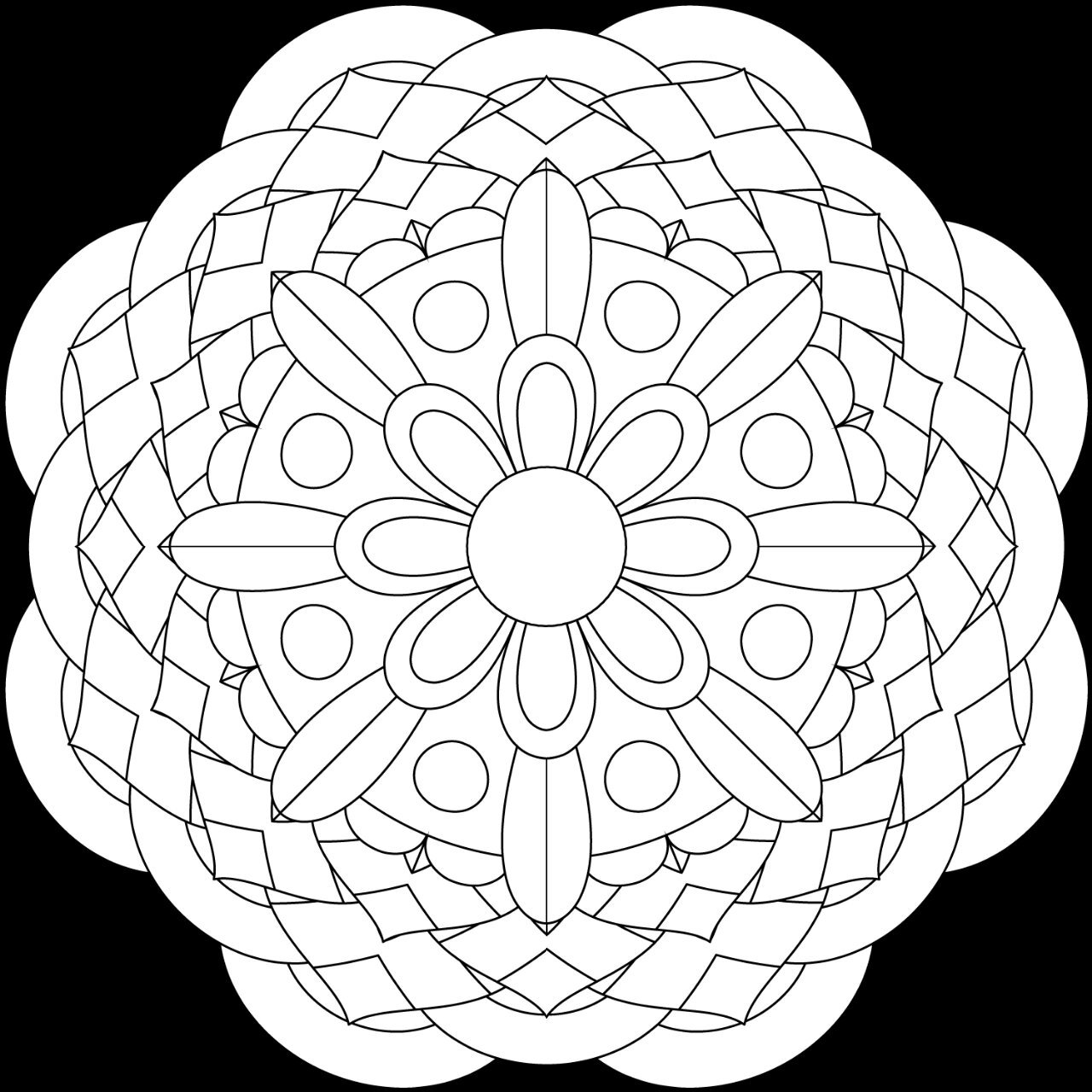 可自行打印涂色曼陀罗 转发一组公共开放资源曼陀罗mandala,可自行