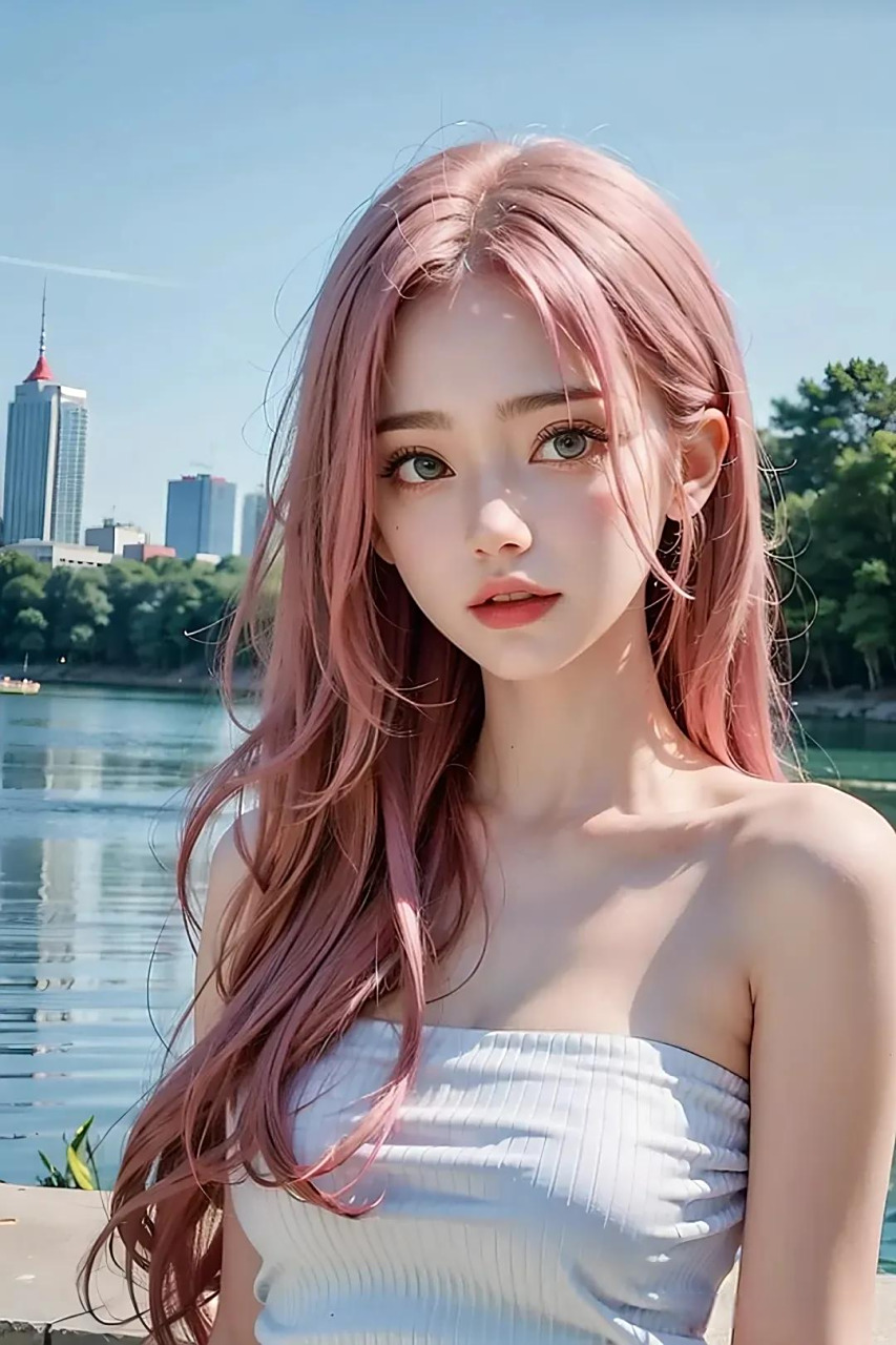 ai粉发美少女