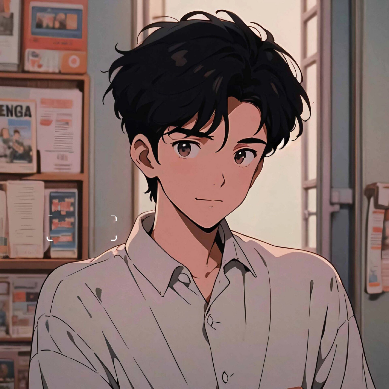 旧漫男生头像|黑 白 蓝混搭 有你的type嘛?