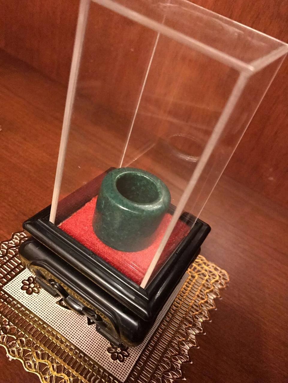 孤品!虬角扳指!清宫造办处,清代皇宫大臣高官显贵之物!