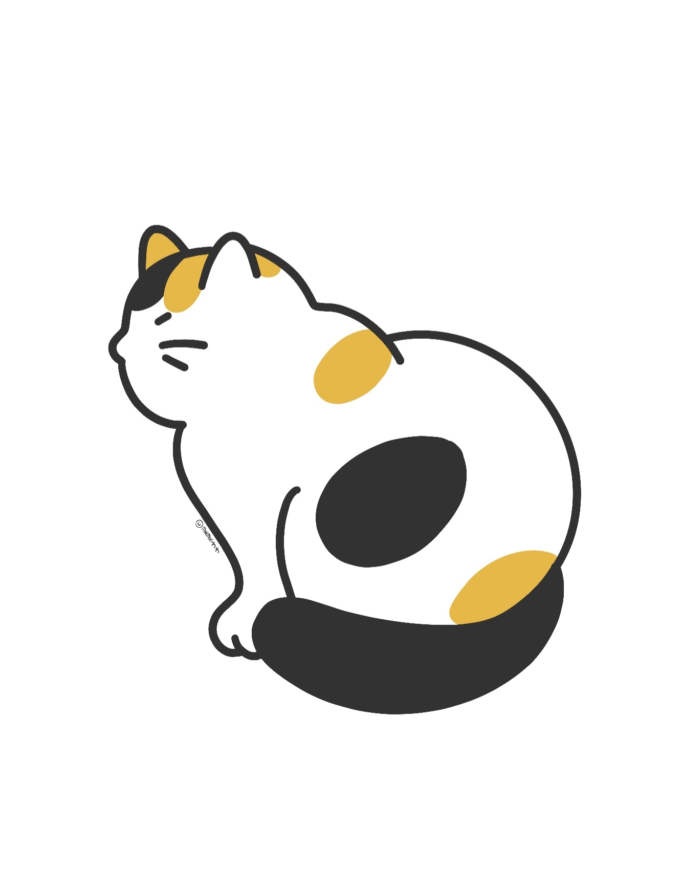 三花猫绘画合集 续画完奶牛猫以后 第二个便是画