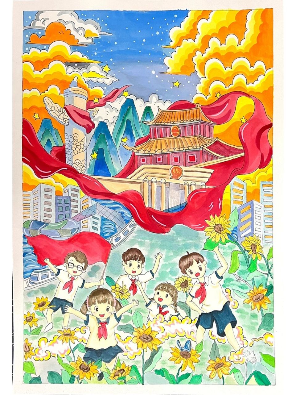 阳光下成长(4k) 临摹参考大神的作品