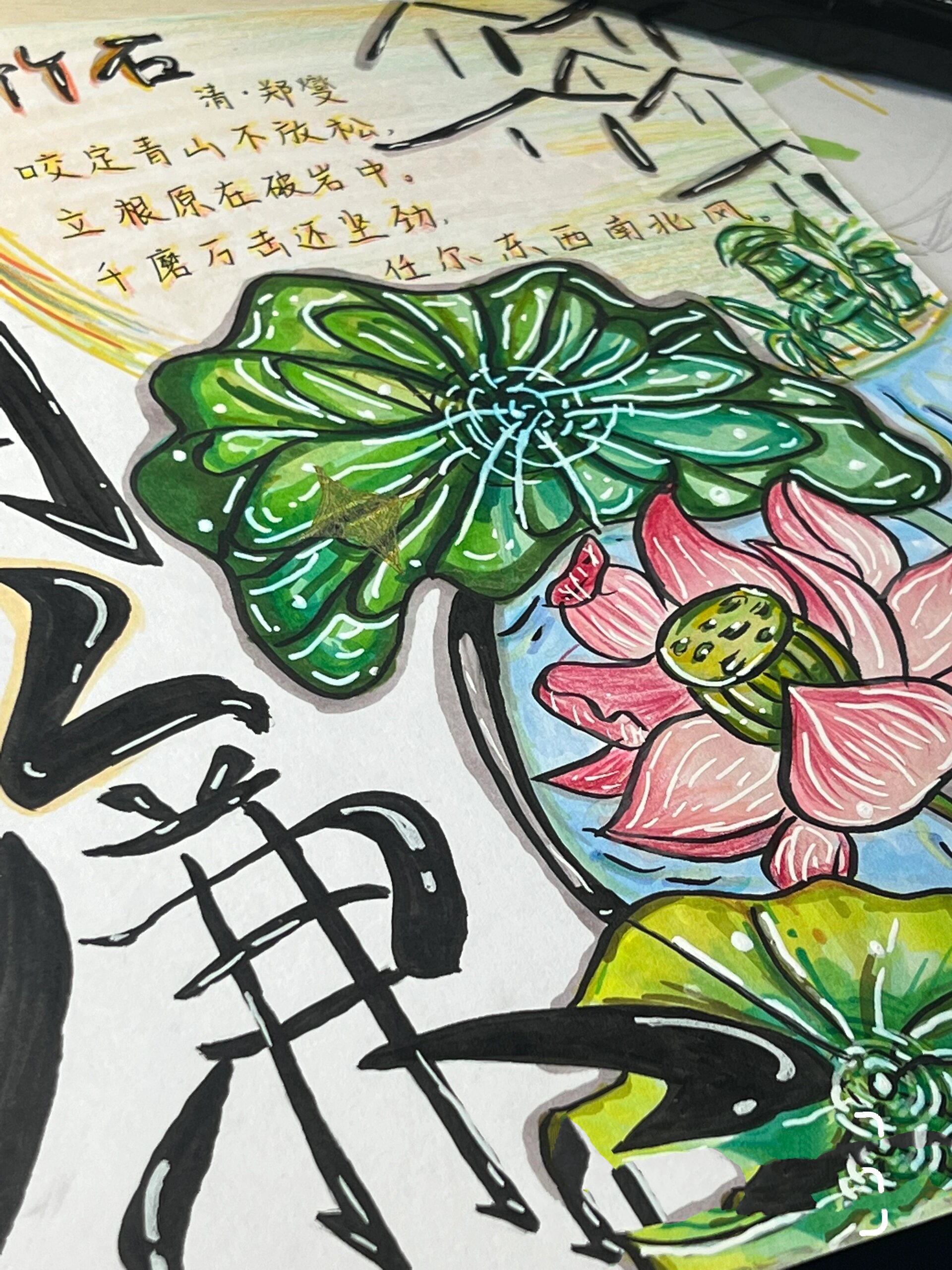 马克笔|清廉手抄报元素