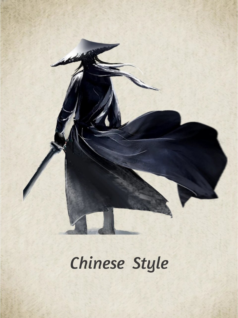 水墨古风江湖武侠英雄侠客人物png免扣 武侠小说的泰斗 -- 受他的影响